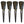Load image into Gallery viewer, Set of Four Italian Smoky Gray Murano Glass Torchère Sconces – 1970&#39;s.

