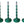 Load image into Gallery viewer, Set of Four Malachite Table Lamps with Nickel Details, Italy, 1970&#39;s.
