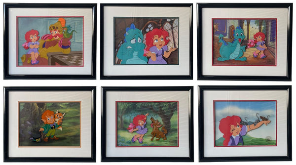 Limited Edition Set of Six Hand Painted Artwork "The Tale of Tillie's Dragon"