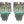 Load image into Gallery viewer, Pair Italian Venini Murano Crystal Tri Glass Prism Wall Sconces w/ Green Detail
