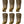 Load image into Gallery viewer, Set of Six Clear Murano Glass Fazzoleto Sconces with Gold Flecks. Italy, 1980's.
