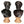 Load image into Gallery viewer, Late 19th C. Italian Bronze Busts of Heraclitus &amp; Archytas on Marble Pedestals
