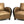 Load image into Gallery viewer, Pair of French Art Deco Gold and Black Leather Club Chairs
