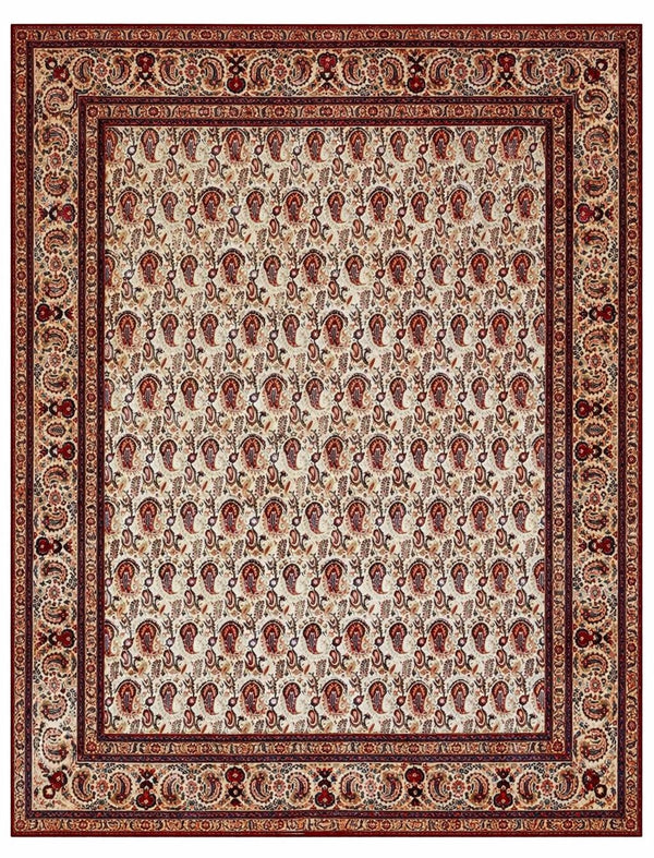 Persian Signed Rug with Allover Paisley Herati-Style Field (10'9" x 14'5")