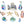 Load image into Gallery viewer, Set of Ten Herend Porcelain Aquatic Animal Figurines. Hungary, 20th Century.
