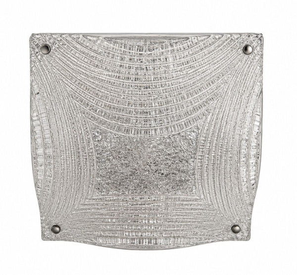 Mazzega Murano Glass Flush Mount Ceiling Light, Italy, 1970's.