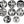Load image into Gallery viewer, Set of Eight Fornasetti Lina Cavalieri Porcelain Plates
