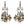 Load image into Gallery viewer, Pair of 19th Century Italian Bronze &amp; Rock Crystal Girandoles
