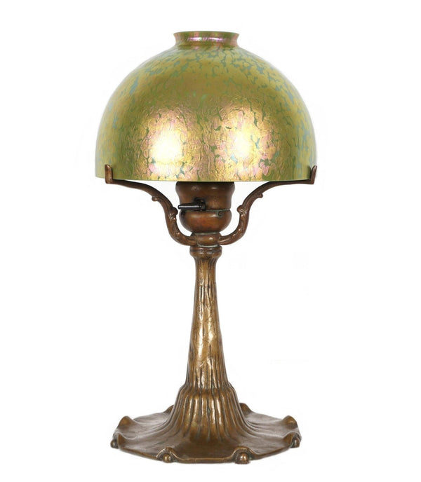 Tiffany Studios Bronze & Favrile Glass Table Lamp,