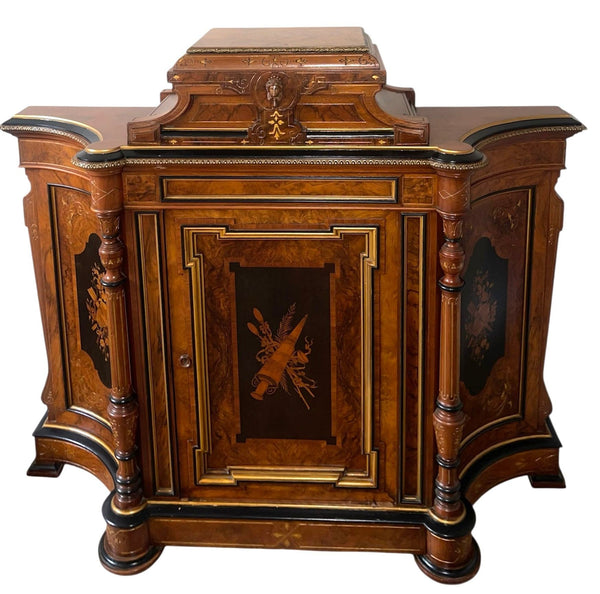 American Victorian Renaissance Revival Cabinet, circa 1875.
