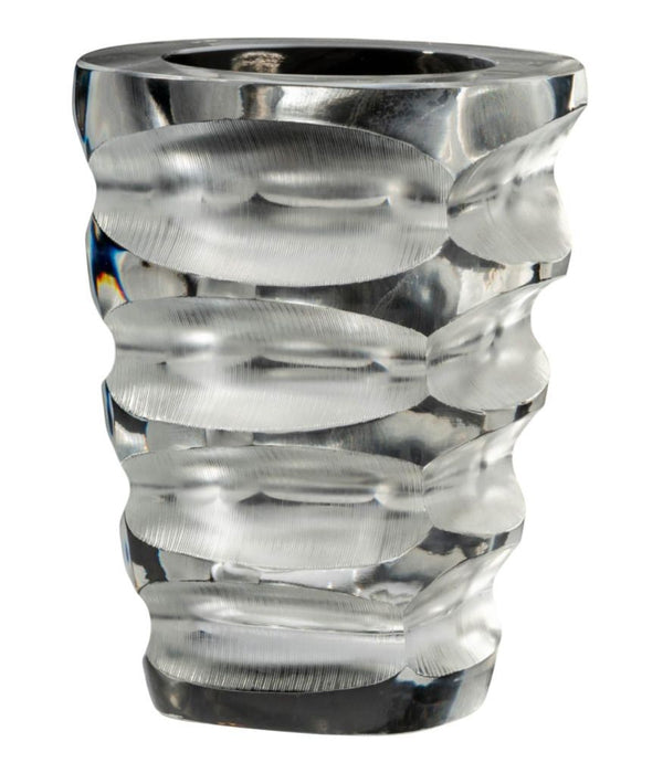 Lalique Mortefontaine Glass Vase – France, Late 20th Century.