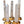 Load image into Gallery viewer, Set of Five Rock Crystal Obelisk Towers on Giltwood Bases. U.S.A. 20th Century.
