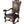 Load image into Gallery viewer, Mid-19th Century Italian Baroque Style Walnut &amp; Leather Throne Chair
