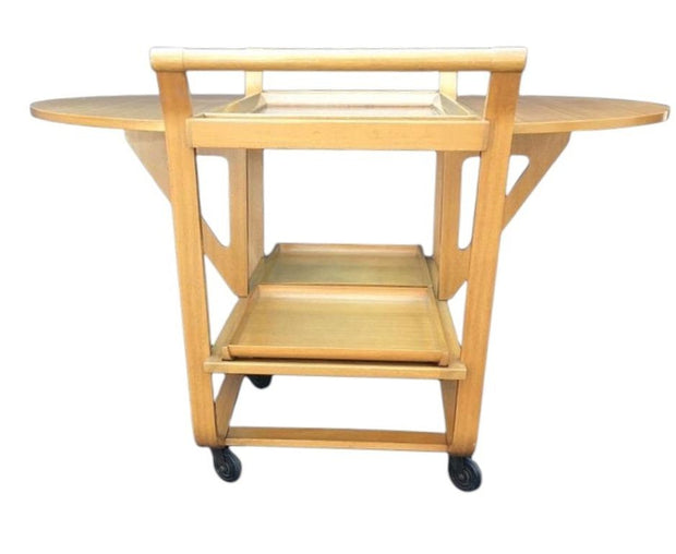 Edward Wormley for Dunbar Model 4487 Mahogany Bar Cart. USA 1950's.