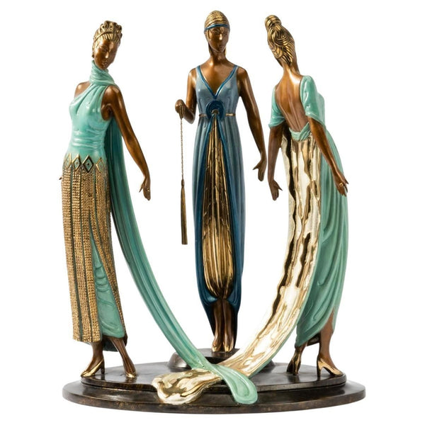 "The Three Graces" Bronze Sculpture by Erté, 1997
