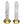 Load image into Gallery viewer, Pair of Rock Crystal Tower Points on Giltwood Base
