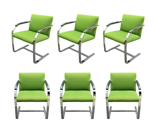 Set of Six Mies van der Rohe BRNO Chairs