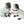 Load image into Gallery viewer, Pair of Large English Porcelain Pug Dog Figures, Early 20th Century
