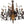 Load image into Gallery viewer, French Provincial Rock Crystal, Wrought Iron &amp; Wood Chandelier. 1940&#39;s.
