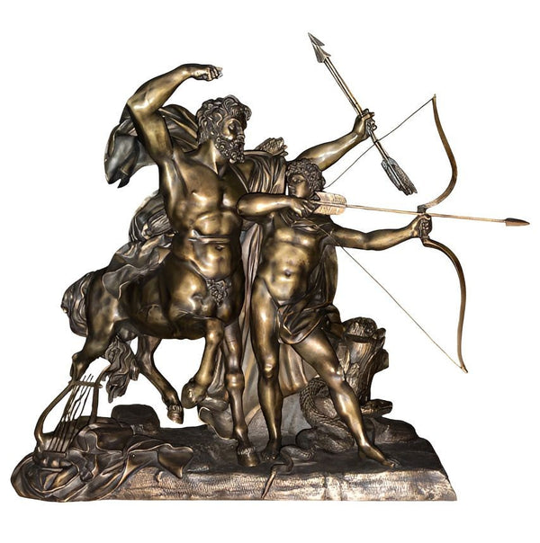 Bronze Sculpture “The Education of Achilles by the Centaur Chiron” After F. Rude