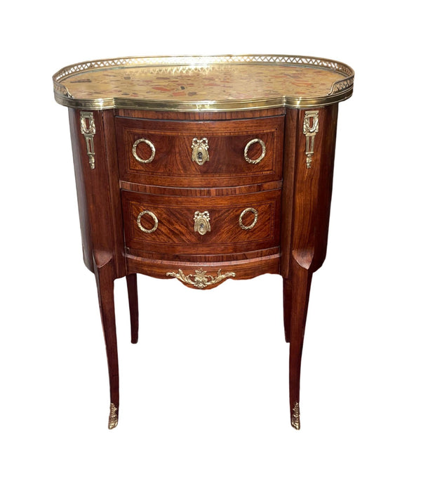 19th Century French Ormolu Mounted and Marble Bedside Commode