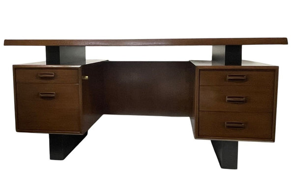 Mid-Century Modern Danish Teak Floating Desk by Colibri, 1960s