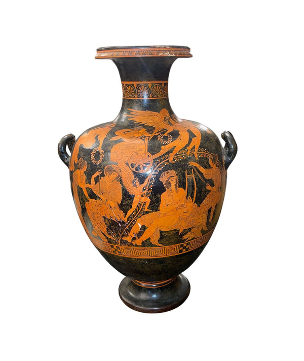 Large Attic Style Red-Figure Hydria Museum Copy After Ancient Greek Pottery