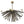 Load image into Gallery viewer, Vintage Italian Murano Glass Sputnik Semi-Flush Mount Chandelier, 1980's.
