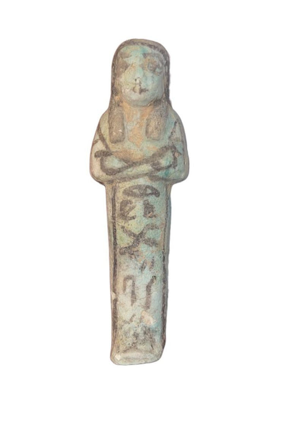 Ancient Egyptian Faience Ushabti New Kingdom, 19th Dynasty (ca. 1293–1185 B.C.)