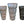 Load image into Gallery viewer, Set of 3 Art Deco Cut Crystal Vases in the Manner of Josef Hoffmann for Moser.
