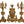 Load image into Gallery viewer, Large 19th Century French Doré Bronze Clock Garniture Marked Jules Graux, Paris.
