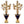 Load image into Gallery viewer, Pair of French Bronze &amp; Deep Cobalt Porcelain Candelabras. 19th Century.
