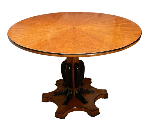 Austrian Biedermeier Revival Sunburst Center Table. Early 20th Century.