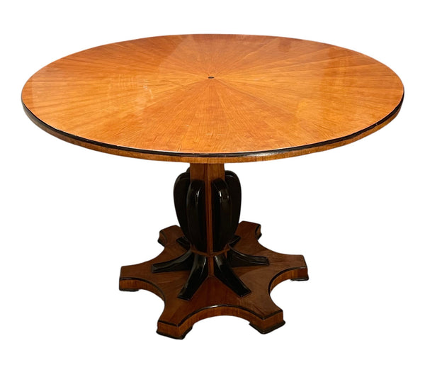 Austrian Biedermeier Revival Sunburst Center Table. Early 20th Century.