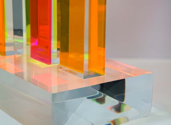 Minimalist Acrylic Sculpture in the Style of Vasa Mihich