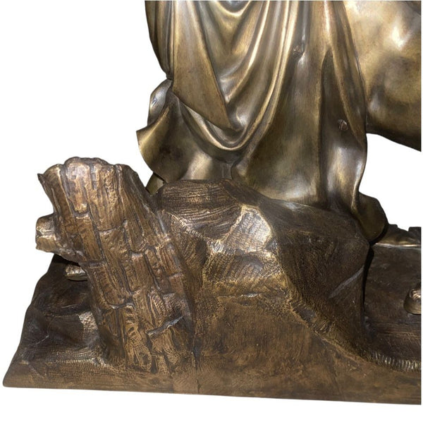 Bronze Sculpture “The Education of Achilles by the Centaur Chiron” After F. Rude