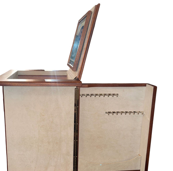 Agresti Lo Scrigno Briar & Mahogany Jewelry Armoire. Italy, 21st Century.