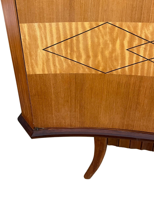 Italian Mid-Century Inlaid Six-Door Sideboard. 1960's.