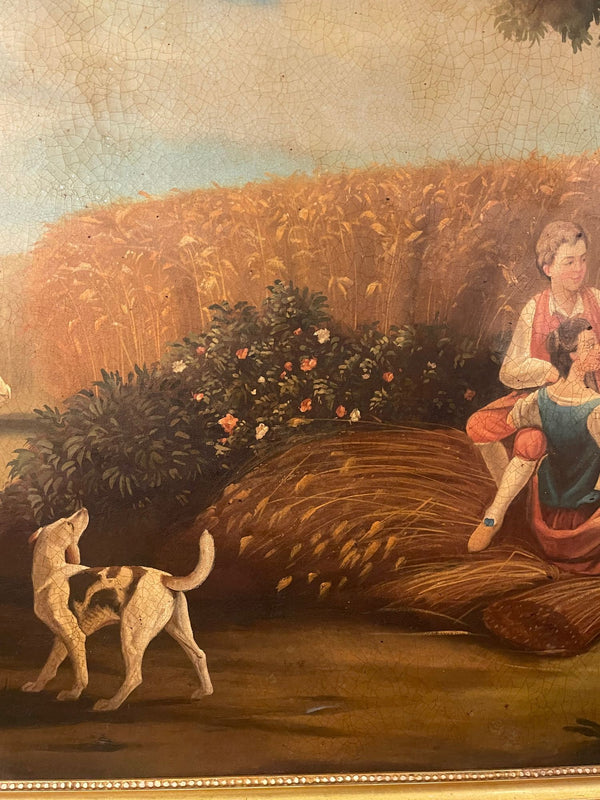 Monumental 20th Century French School Pastoral Painting