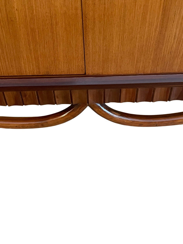 Italian Mid-Century Inlaid Six-Door Sideboard. 1960's.