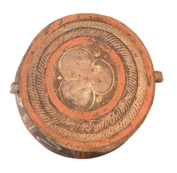 Ancient Chinese Zhou Dynasty Zodiac Pottery Vase, 500–200 BC.