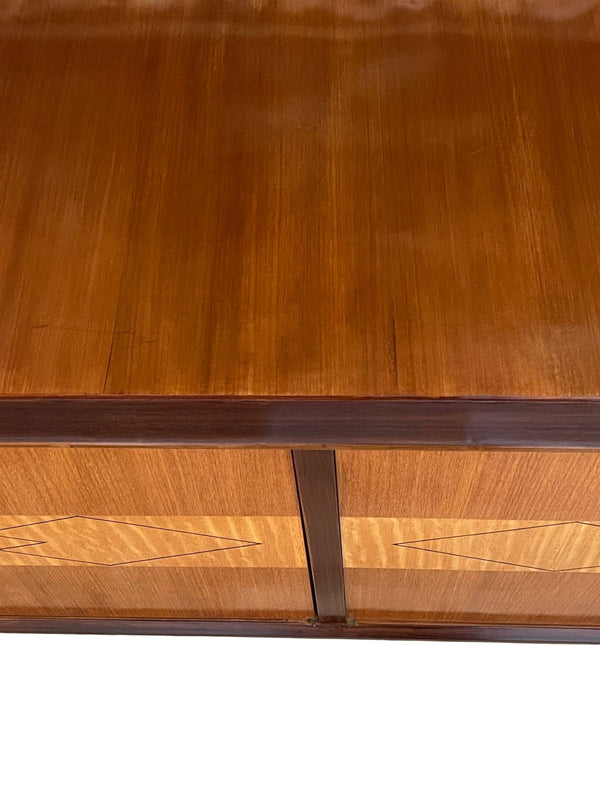 Italian Mid-Century Inlaid Six-Door Sideboard. 1960's.