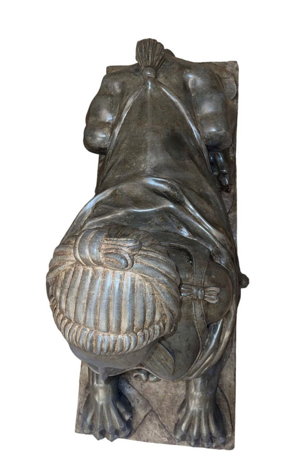 Late 19th Century Pair French Stone Sphinx Figures of Madame de Pompadour