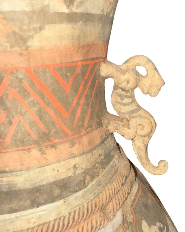 Ancient Chinese Zhou Dynasty Zodiac Pottery Vase, 500–200 BC.