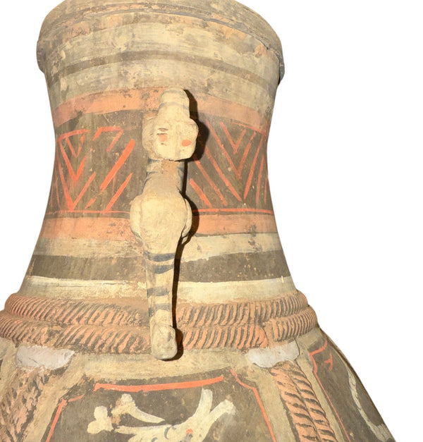 Ancient Chinese Zhou Dynasty Zodiac Pottery Vase, 500–200 BC.