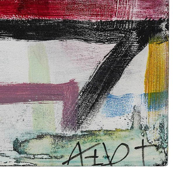 Large Mid-20th Century Abstract Painting. Made in the U.S.A.