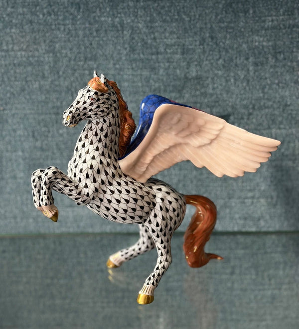 Colorful Herend Hungary Pegasus Figurine