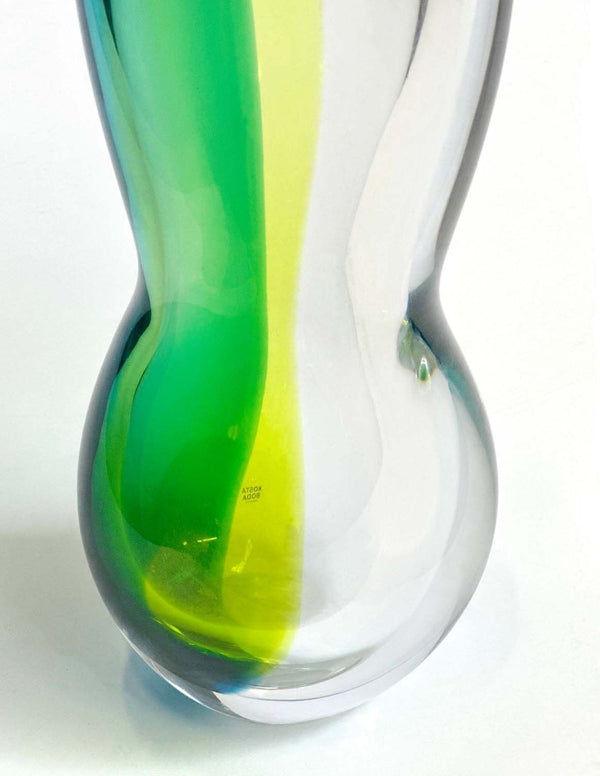 Colorful Murano Glass Vase by Kosta Boda