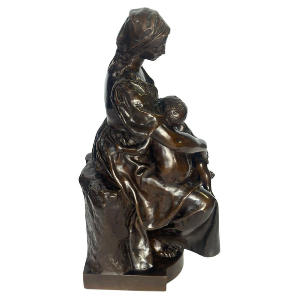 "The Mother" Bronze Sculpture by P. Dubois