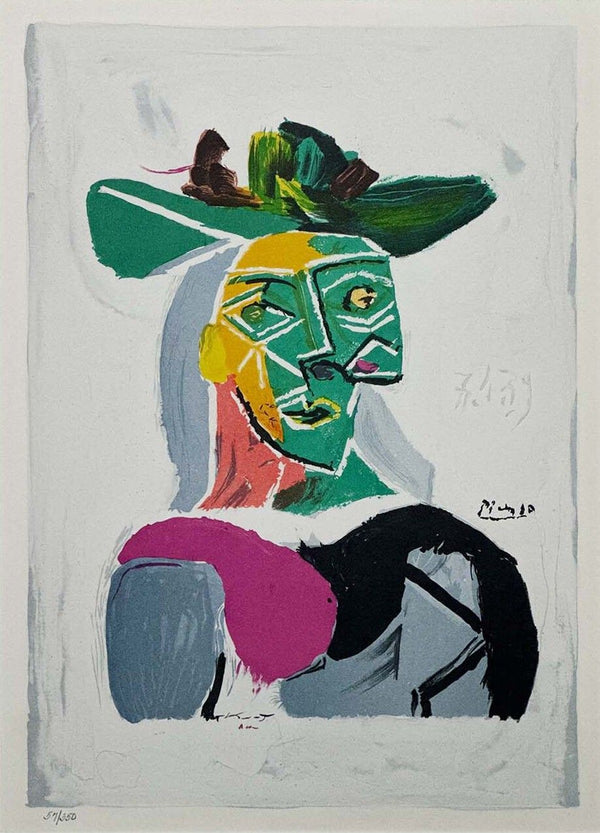 Pablo Picasso "Dora Maar" Lithograph in Colors